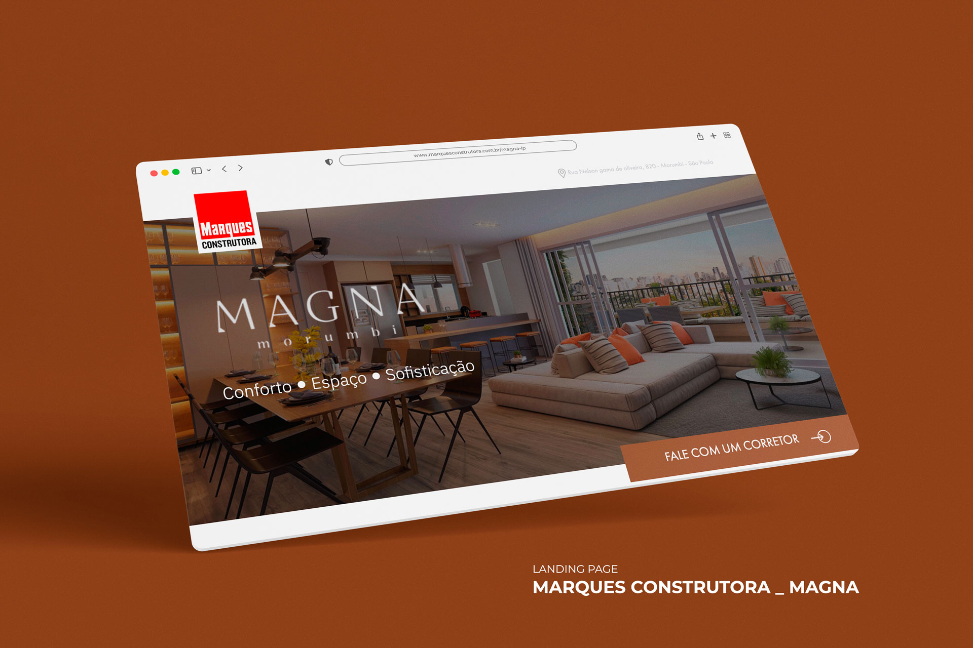 Landing page Marques Construtora